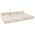 Cushion 4 pcs Cream 70 x 70 x 54 cm Polyester