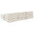 Cushion 4 pcs Cream 70 x 70 x 54 cm Polyester