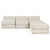 Cushion 4 pcs Cream 70 x 70 x 54 cm Polyester