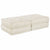 Cushion 2 pcs Cream 70 x 70 x 36 cm Polyester