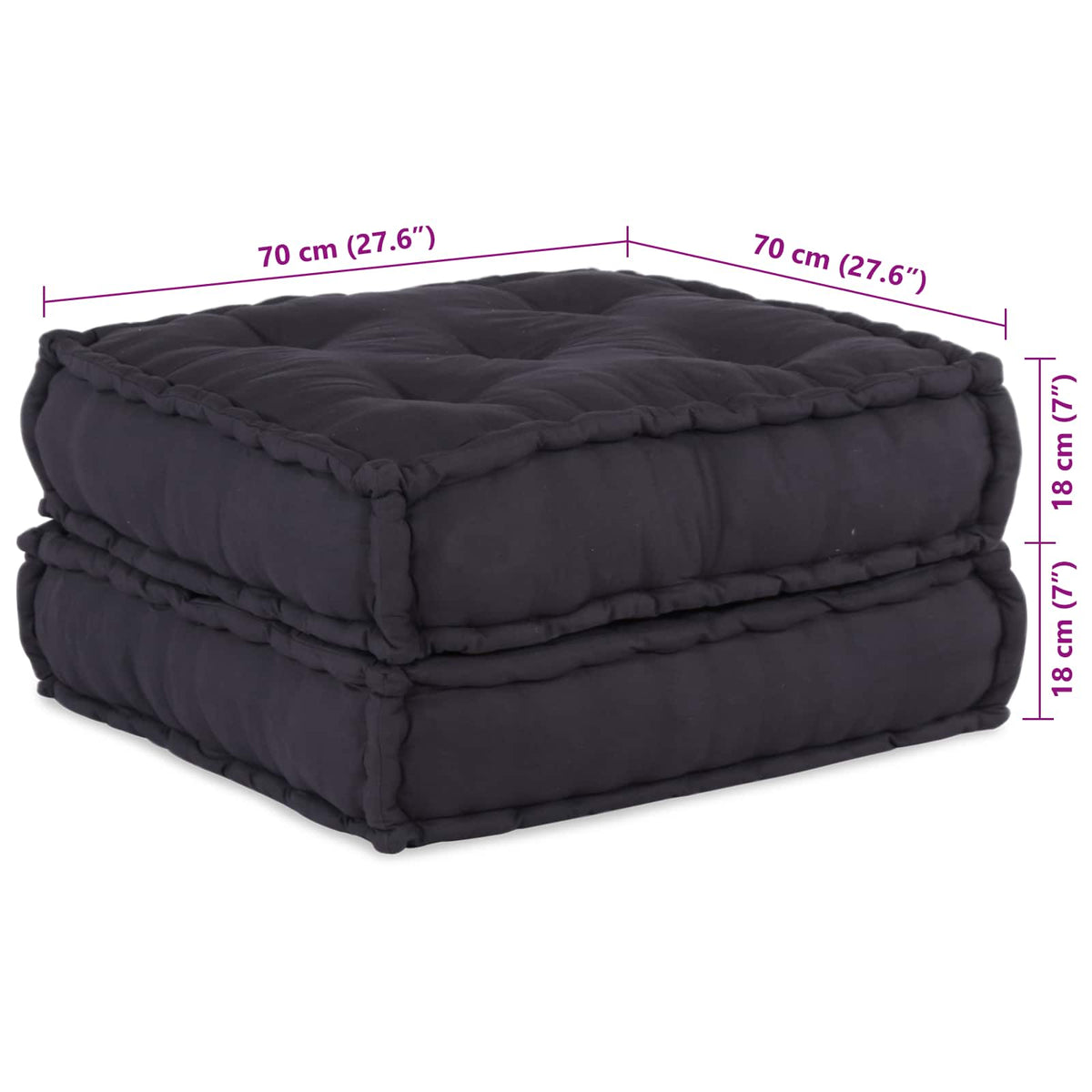 Modular Sofa Unit 4 pcs Anthracite Fabric