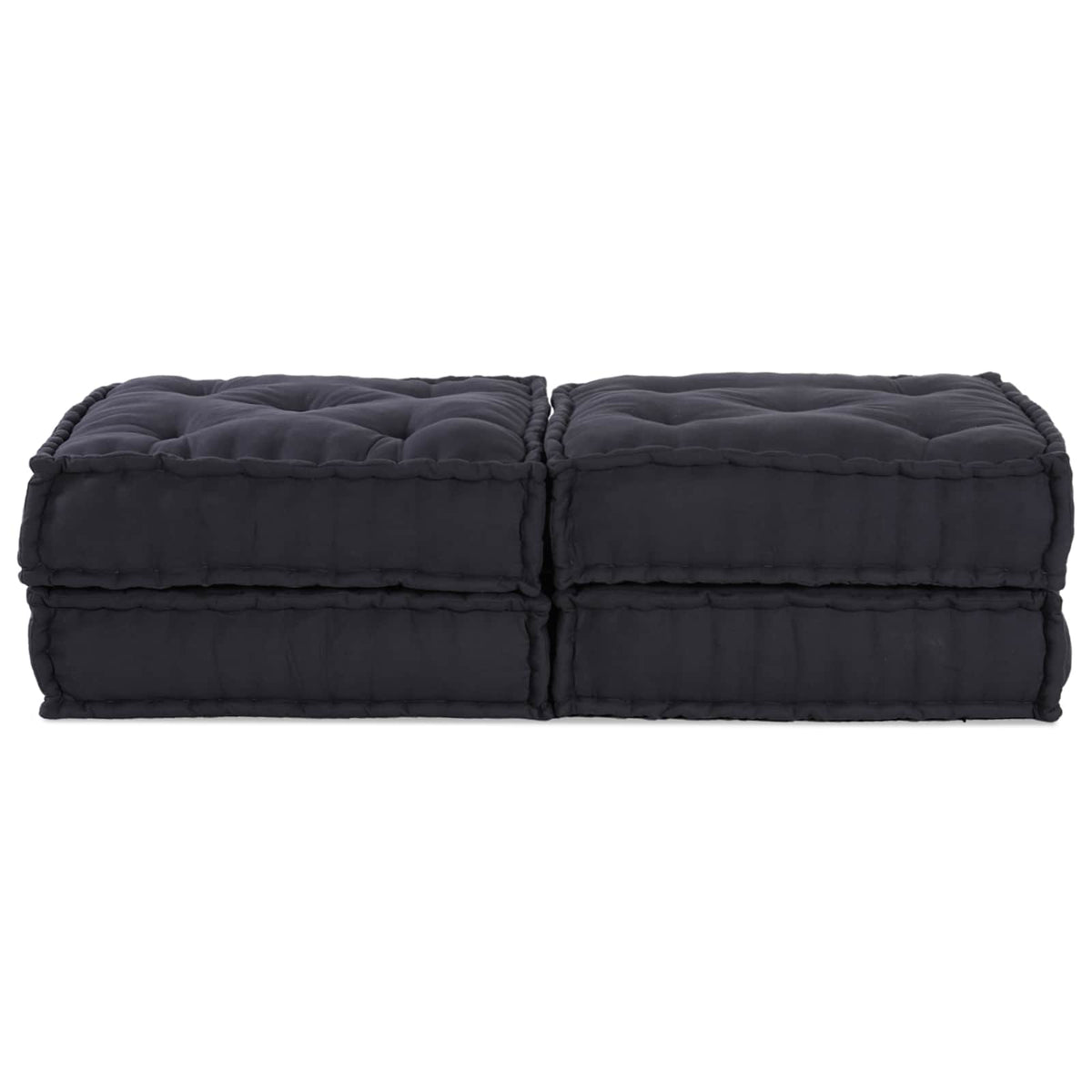 Modular Sofa Unit 2 pcs Anthracite 140 x 70 x 36 cm Fabric