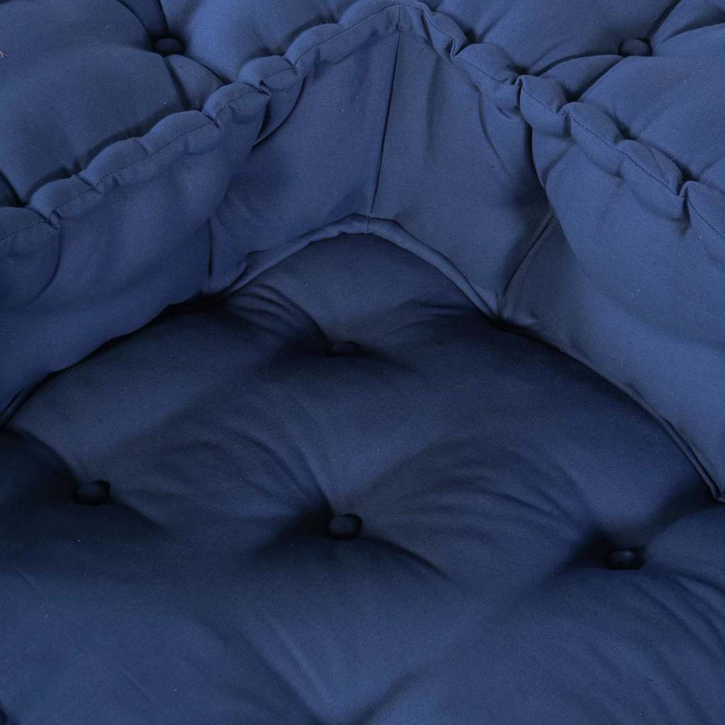 Modular Sofa Unit 4 pcs Indigo Fabric