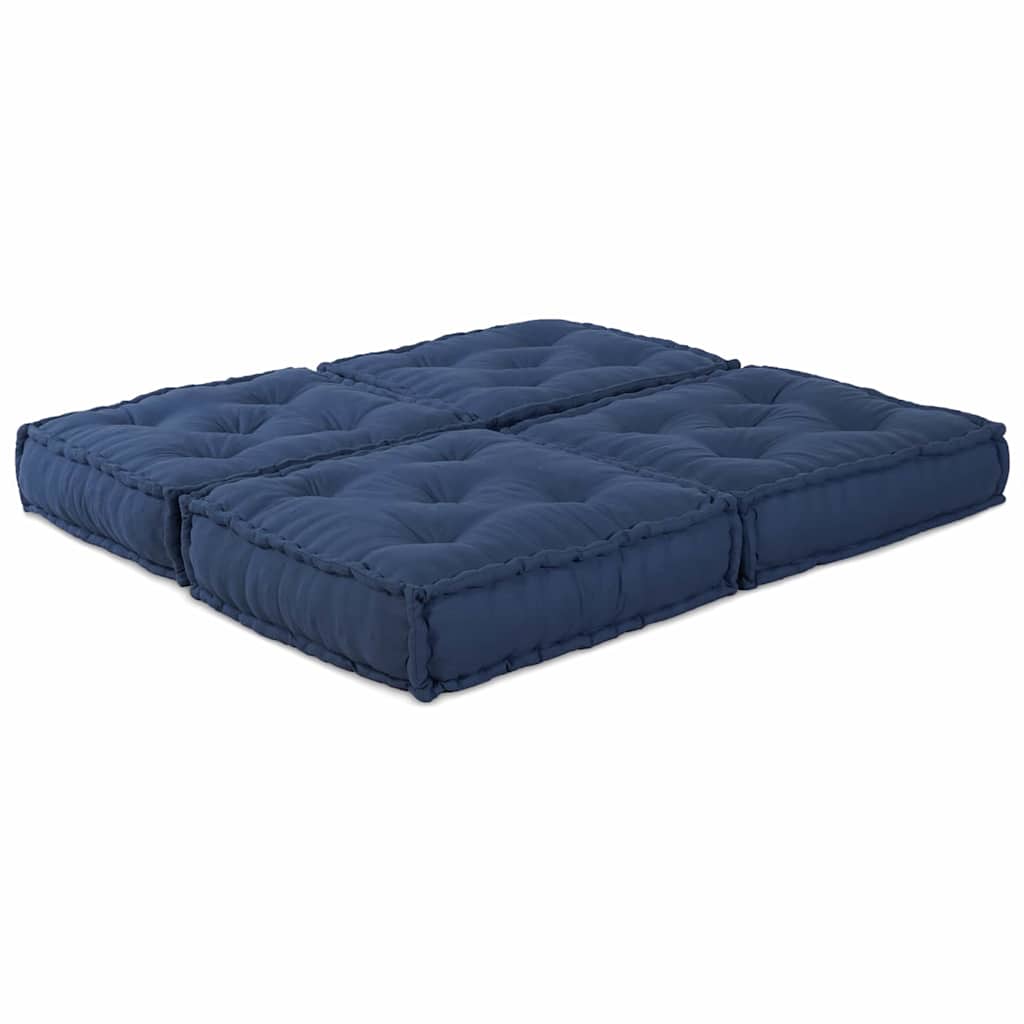 Modular Sofa Unit 2 pcs Indigo 140 x 70 x 36 cm Fabric