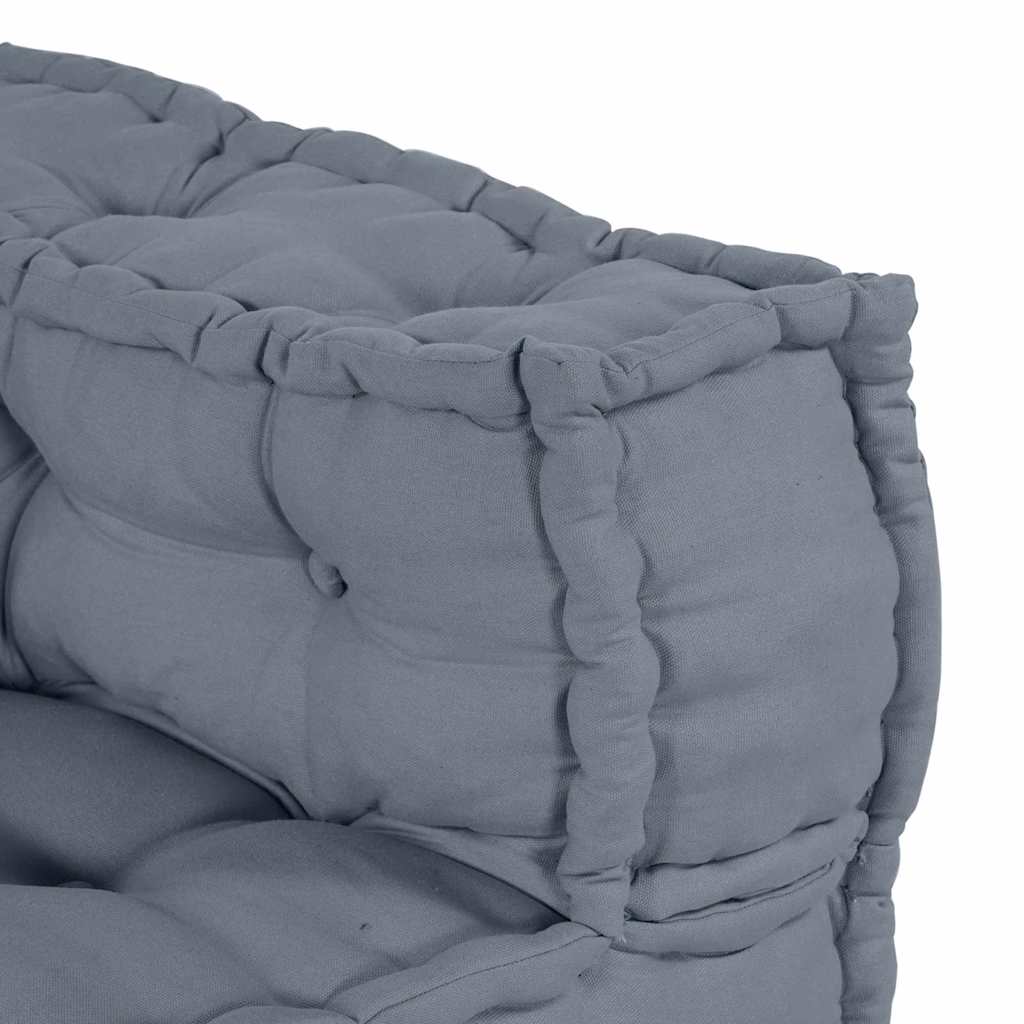 Modular Sofa Unit 2 pcs Grey 140 x 70 x 56 cm Fabric