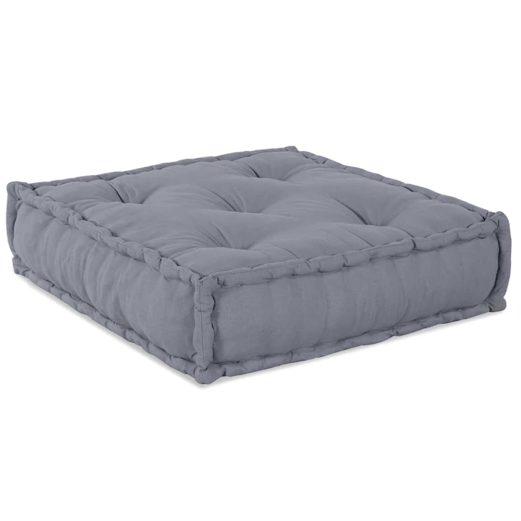 Cushion 3 pcs Grey 70 x 70 x 54 cm Polyester