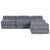 Cushion 4 pcs Grey 70 x 70 x 54 cm Polyester