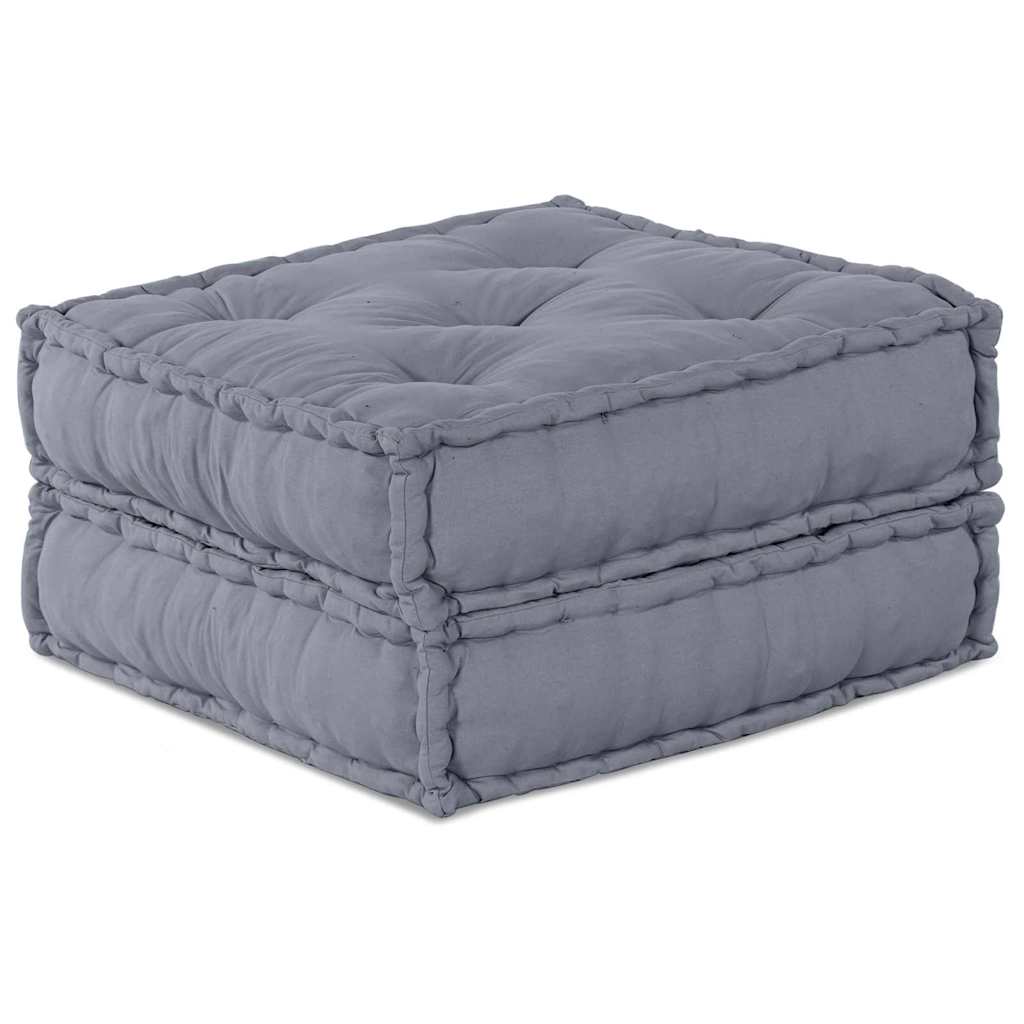 Cushion 2 pcs Grey 70 x 70 x 36 cm Polyester