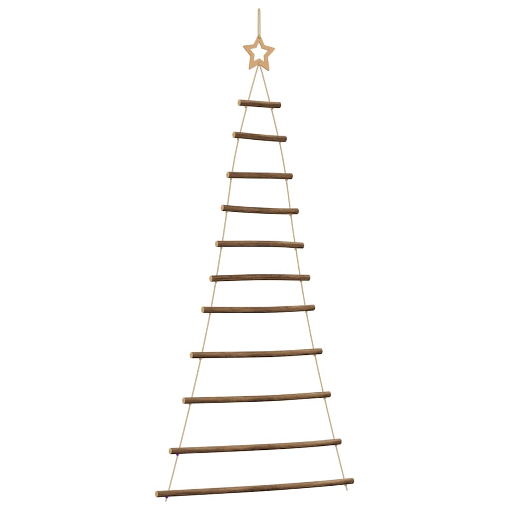  Hanging Christmas Tree with Top Star 74x150 cm Natural Branch