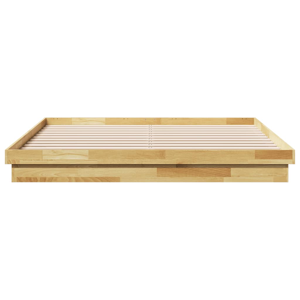 Bed Frame without Mattress 180x200 cm Solid Wood Oak