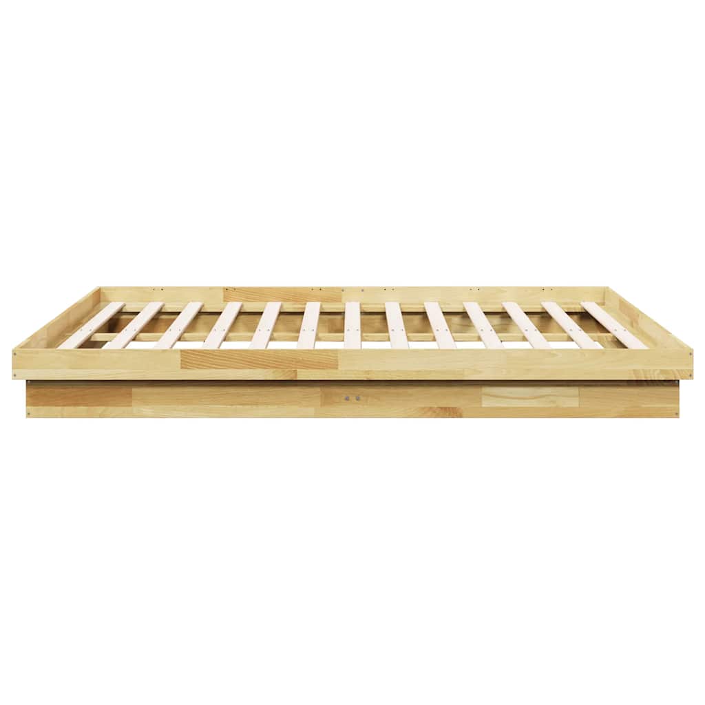 Bed Frame without Mattress 180x200 cm Solid Wood Oak