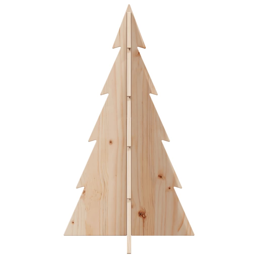 Wooden Christmas Tree for Decoration 80 cm Solid Wood Pine