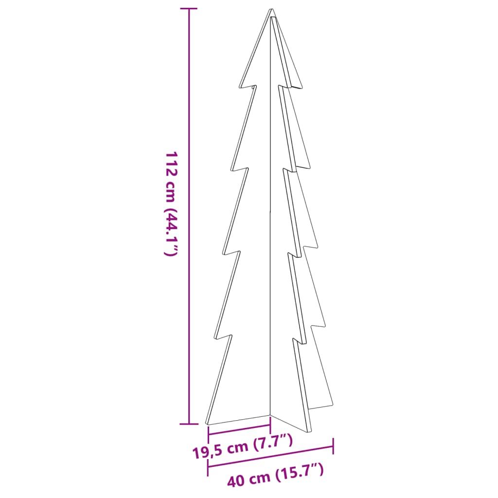 Wooden Christmas Tree for Decoration 112 cm Solid Wood Pine