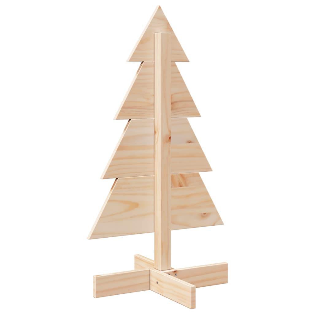 Wooden Christmas Tree for Decoration 80 cm Solid Wood Pine