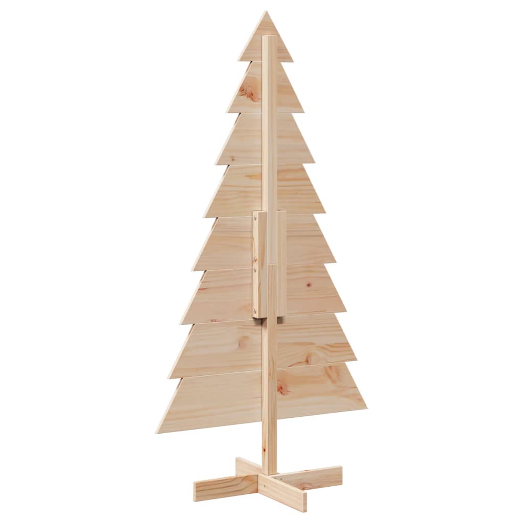 Wooden Christmas Tree for Decoration 150 cm Solid Wood Pine