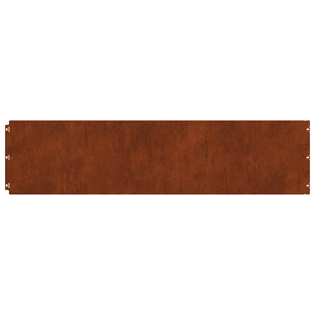 Lawn Edging 20 pcs 25 x 103 cm Weathering Steel Rusty
