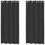 Voile Curtains with Grommets 2 pcs Black 140x245 cm