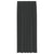 Voile Curtains with Rod Pockets 2 pcs Black