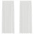 Voile Curtains with Rod Pockets 2 pcs White