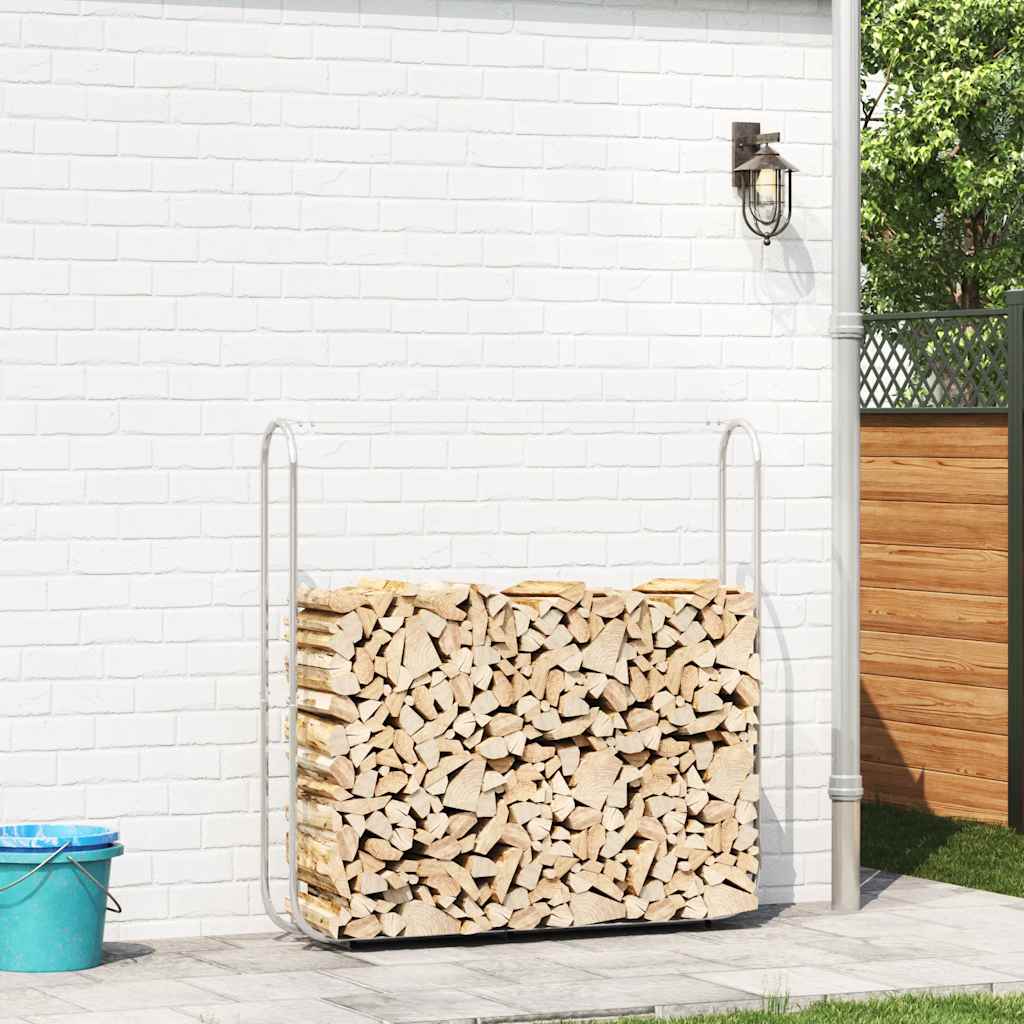 Firewood Rack 150x25x150 cm Galvanised steel