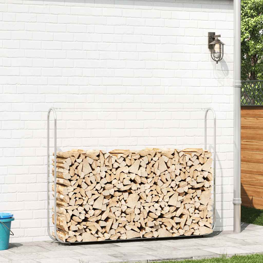 Firewood Rack 200x25x150 cm Galvanised steel
