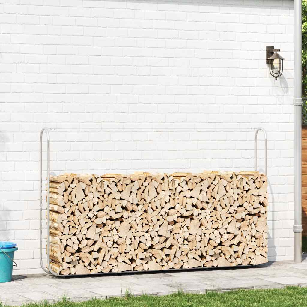 Firewood Rack 250x25x150 cm Galvanised steel