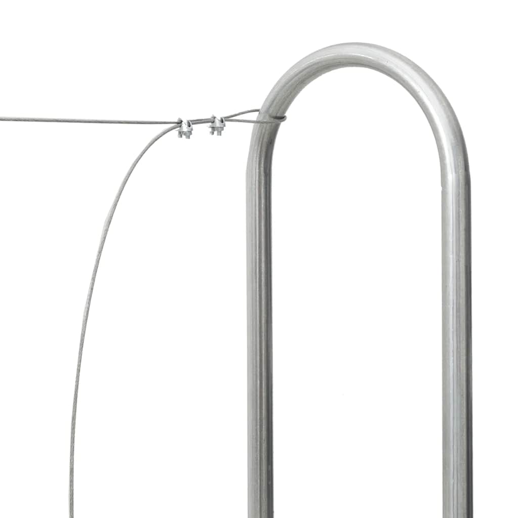 Firewood Rack 300x25x150 cm Galvanised steel
