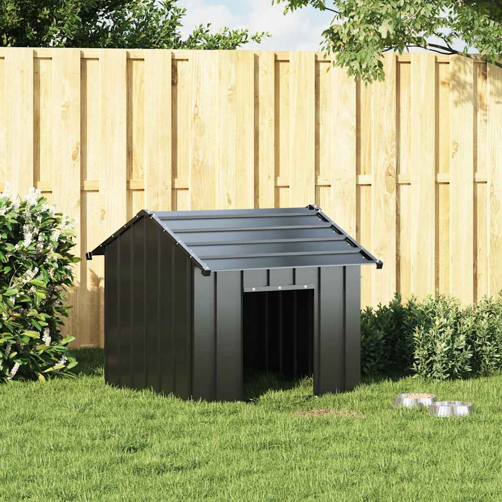 Dog House with Roof 85x107x81 cm Galvanised Steel