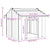 Dog House with Roof 85x107x81 cm Galvanised Steel