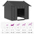 Dog House with Roof 85x107x81 cm Galvanised Steel