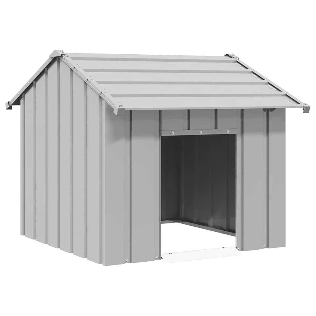 Dog House with Roof 85x107x81 cm Galvanised Steel