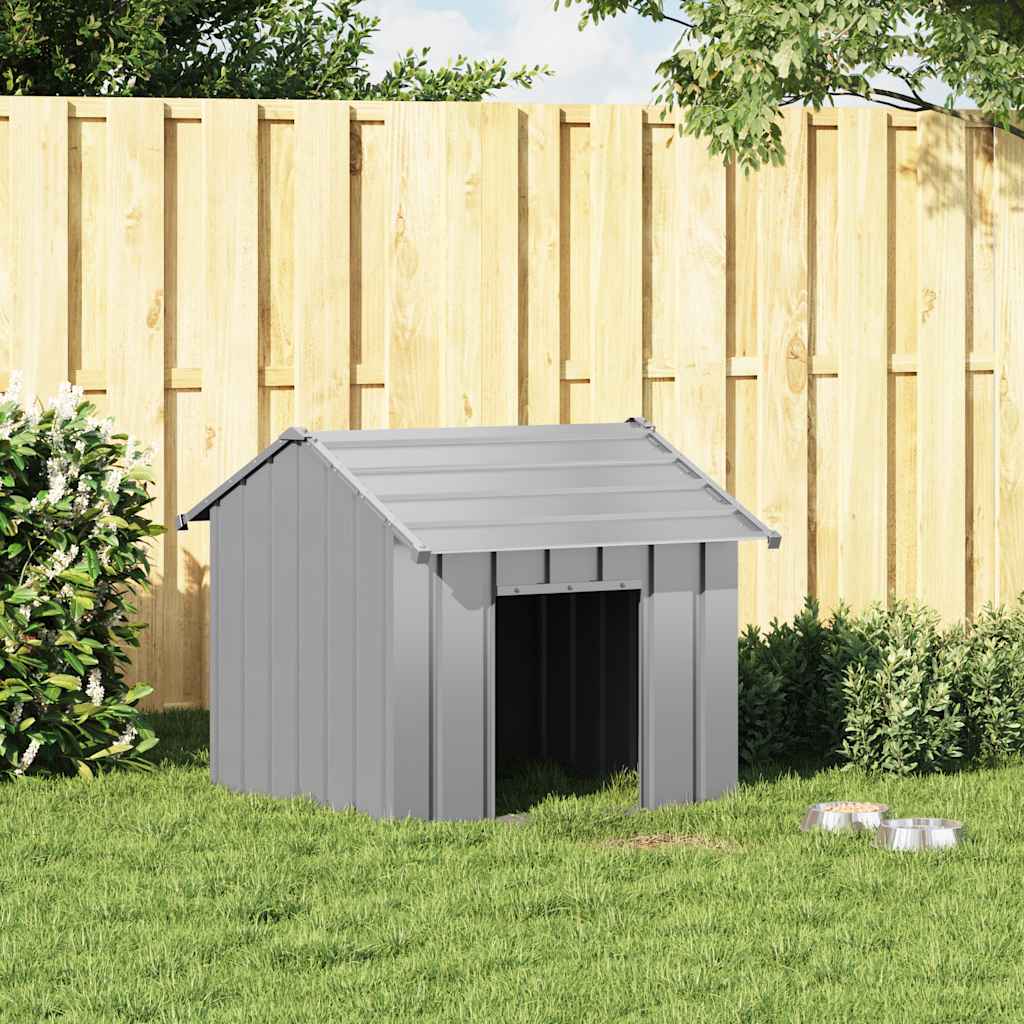 Dog House with Roof 85x107x81 cm Galvanised Steel