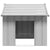Dog House with Roof 85x107x81 cm Galvanised Steel