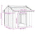 Dog House with Roof 85x107x81 cm Galvanised Steel