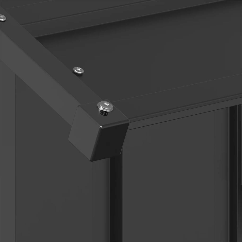 Dog House with Roof 83x130x85 cm Galvanised Steel