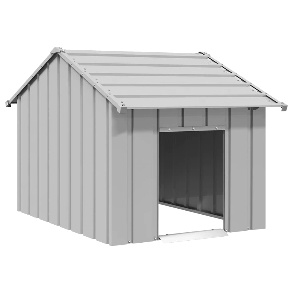 Dog House with Roof 83x130x85 cm Galvanised Steel