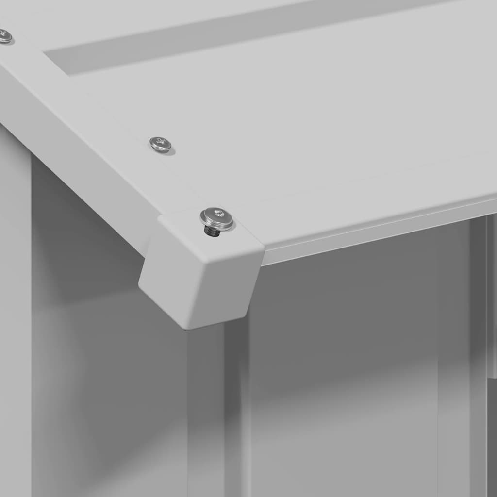 Dog House with Roof 83x130x85 cm Galvanised Steel