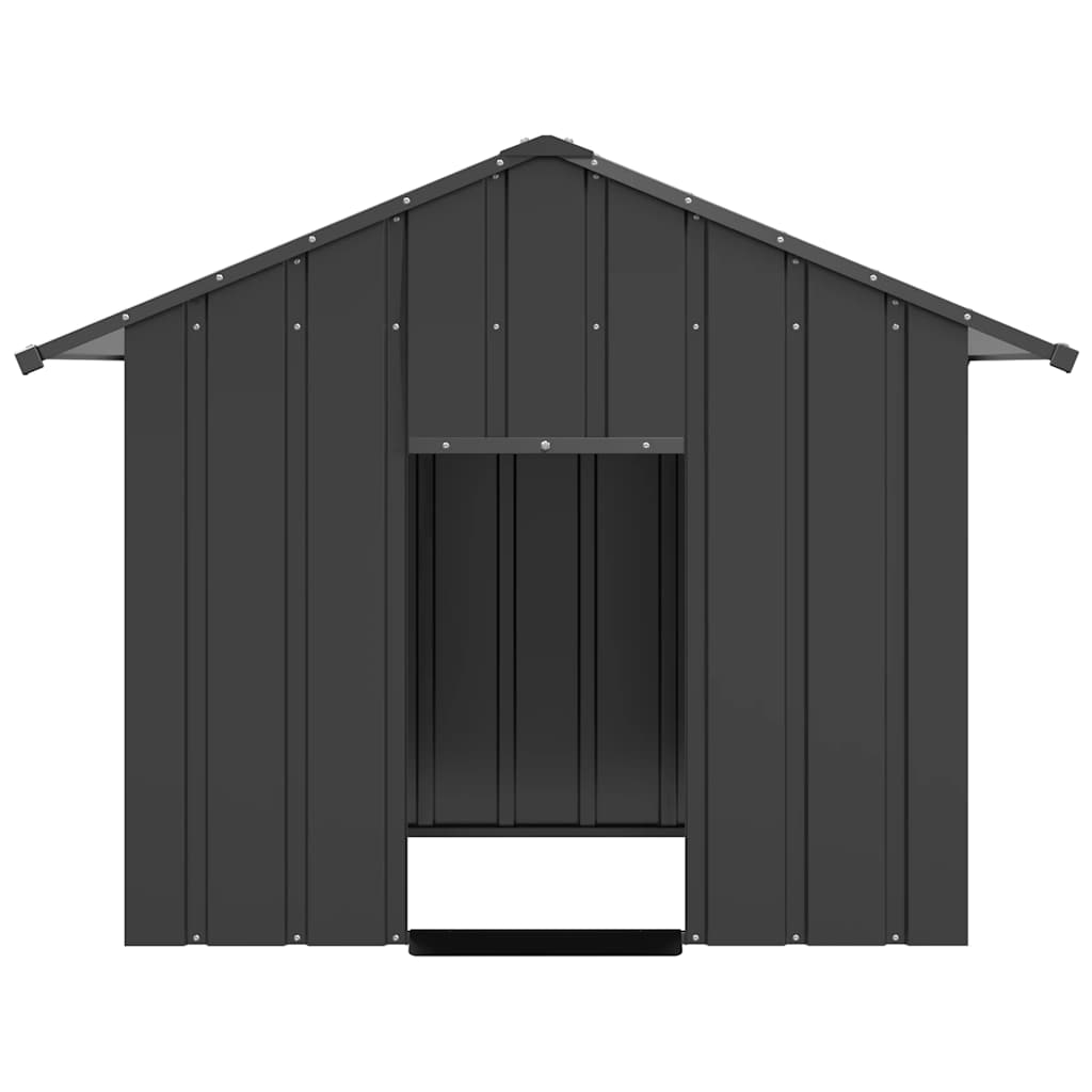 Dog House with Roof 131x101x102 cm Galvanised Steel