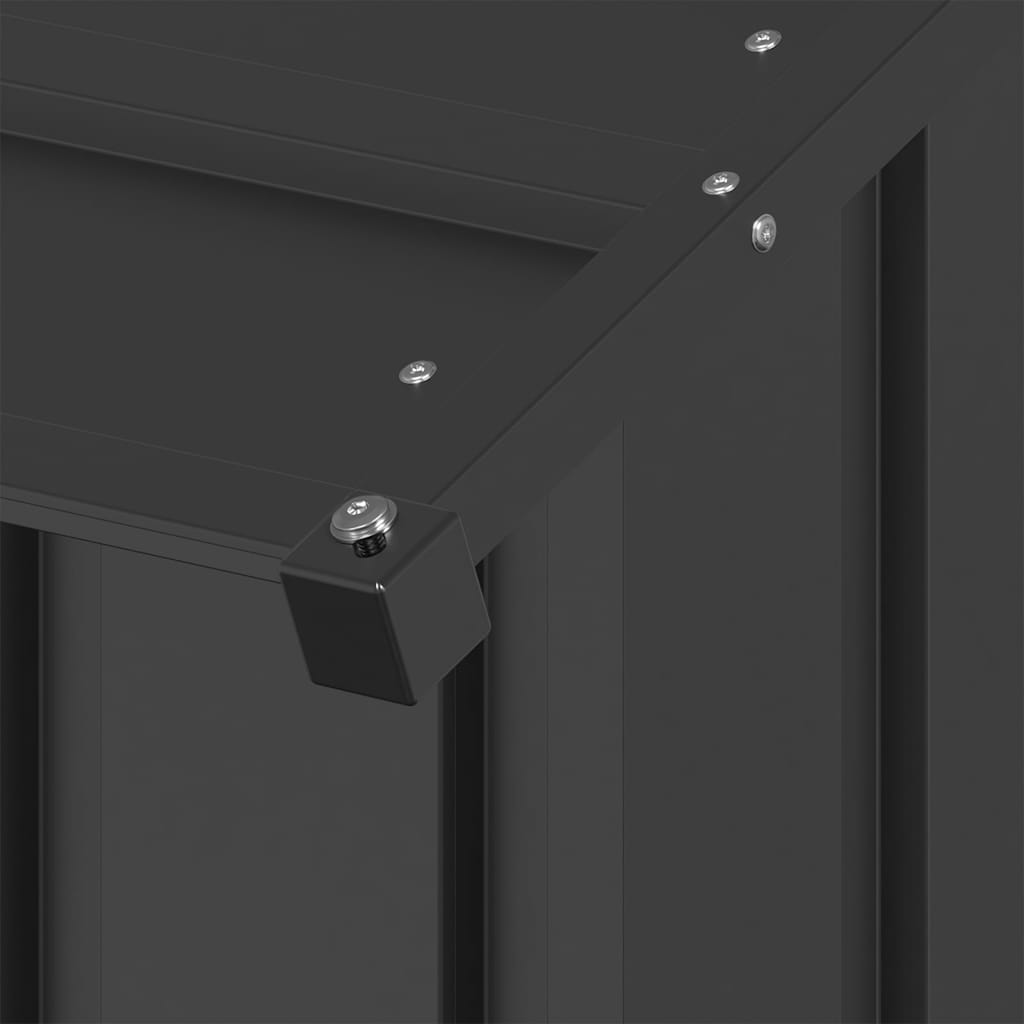 Dog House with Roof 131x101x102 cm Galvanised Steel