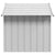 Dog House with Roof 131x101x102 cm Galvanised Steel