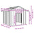 Dog House with Roof 131x101x102 cm Galvanised Steel