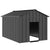 Dog House with Roof 113x153x101 cm Galvanised Steel