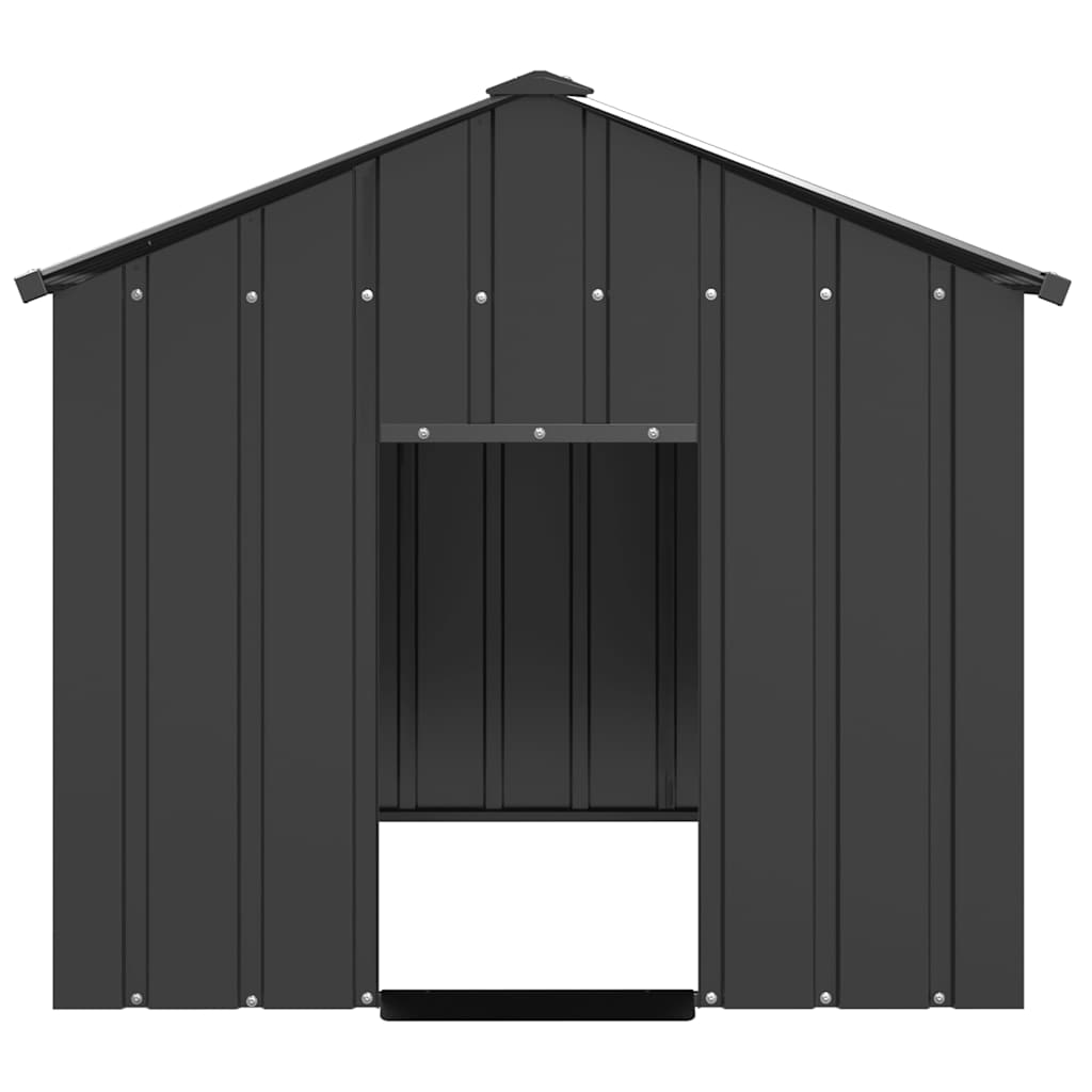 Dog House with Roof 113x153x101 cm Galvanised Steel