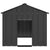 Dog House with Roof 113x153x101 cm Galvanised Steel