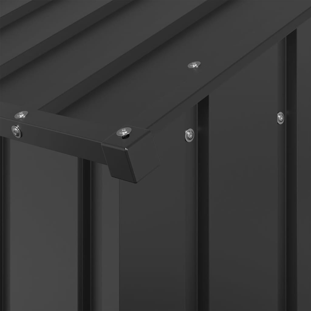 Dog House with Roof 113x153x101 cm Galvanised Steel