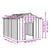 Dog House with Roof 113x153x101 cm Galvanised Steel