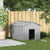 Dog House with Roof 113x153x101 cm Galvanised Steel