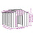 Dog House with Roof 113x153x101 cm Galvanised Steel