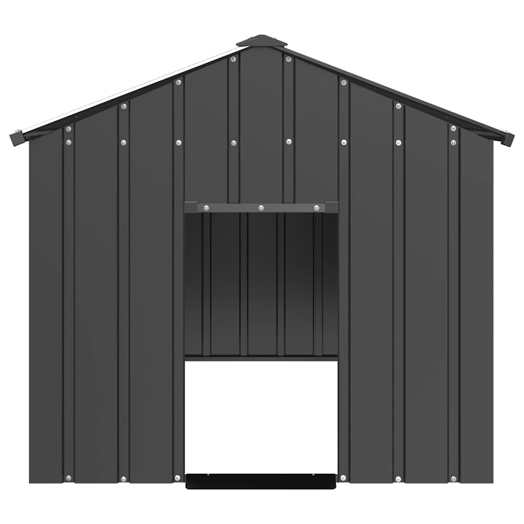 Dog House with Roof 114x202x101 cm Galvanised Steel