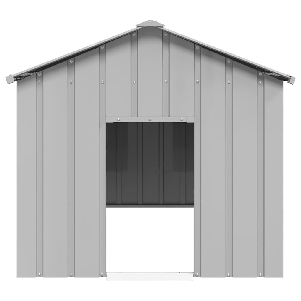 Dog House with Roof 114x202x101 cm Galvanised Steel